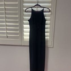 Black Lacy Evening Dress --size 10