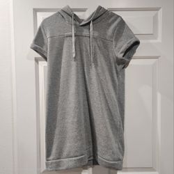 Hooded sweatshirt mini dress
