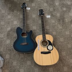 Ibanez Talman TCY10E & Mitchell MO100S Acoustic Guitars