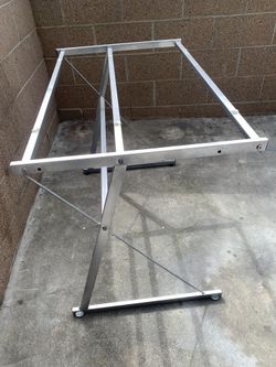 Glass And Metal Desk. Reduced For Quick Sale