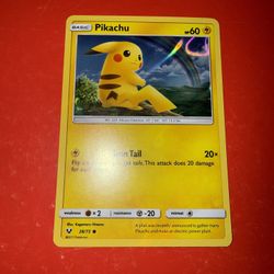 Pikachu - 28/73 - Pokemon Shining Legends Sun & Moon Holo Rare Card 