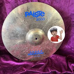 🔥 Paiste 2000 “REFLECTIONS” THIN Crash Cymbal 16” Drum Set Drums