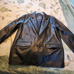 Leather Jacket LG Like New No Tags Butter Soft
