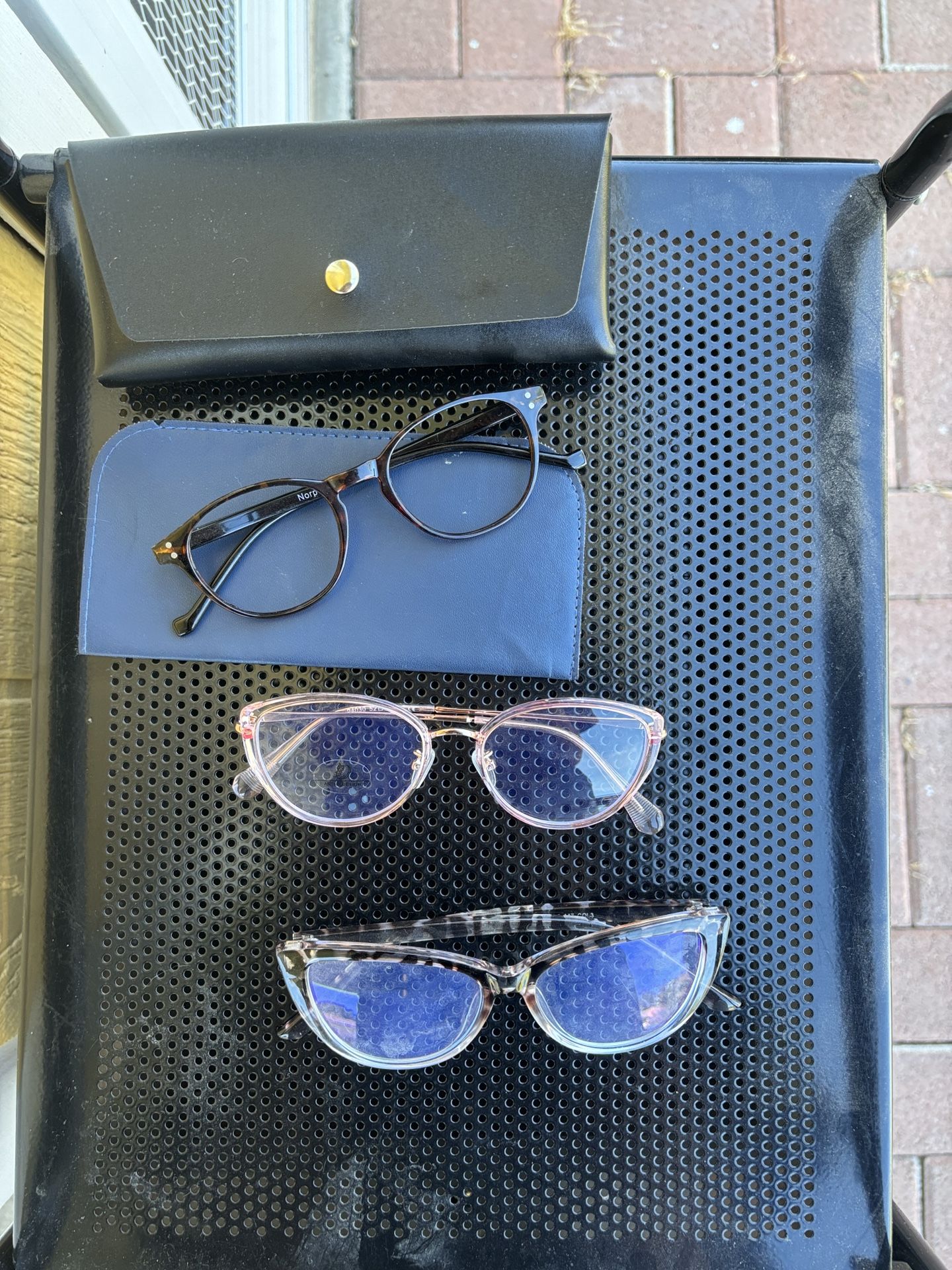 3 Glasses, 2 Cases One Sturdy One Thin