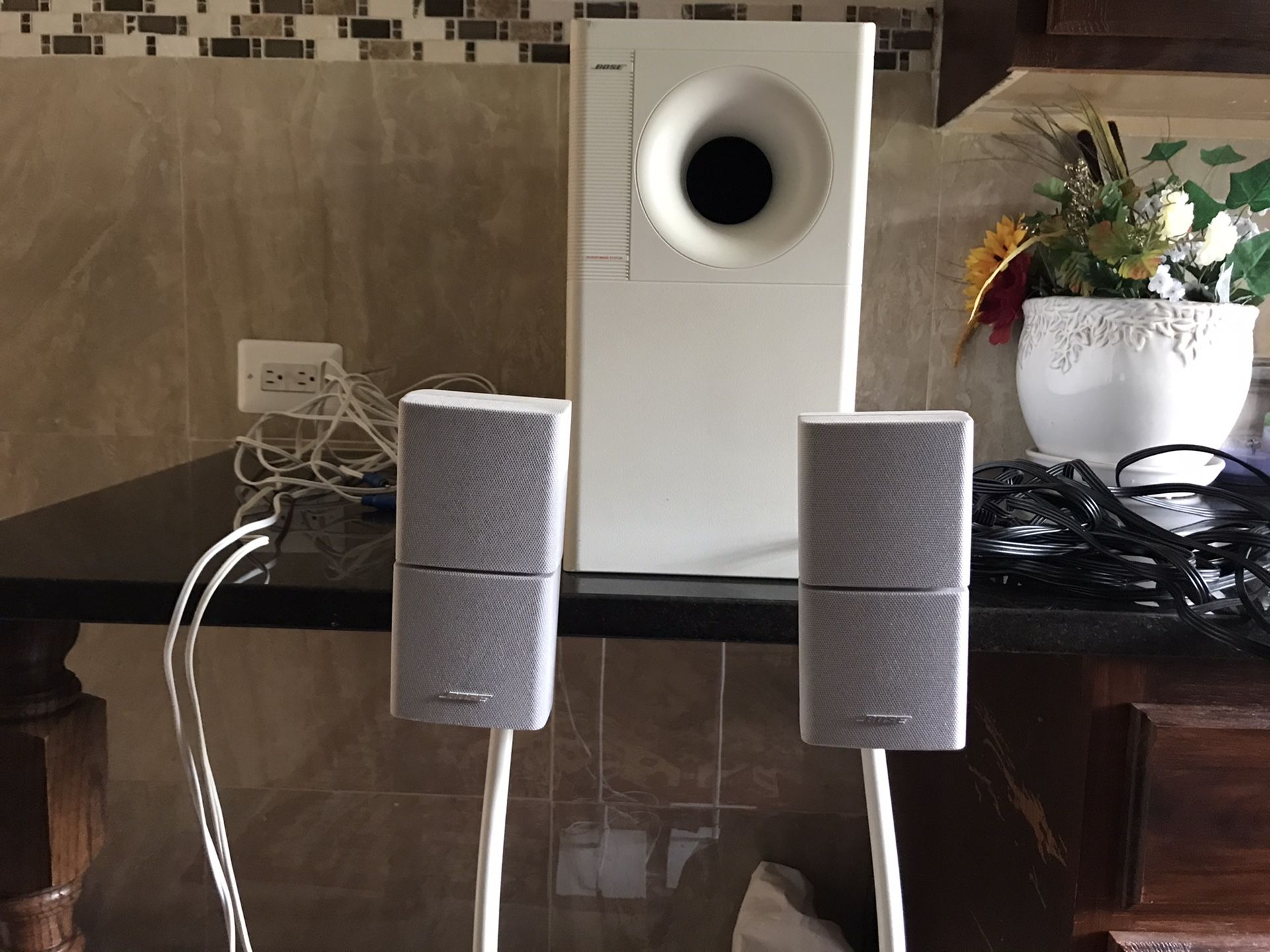 Bose acoustimass 5 series IV powered speakers.