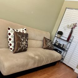 El Dorado Furniture Tween Size Khaki Fabric Storage Sleeper With Book Shelve Acc And Blue Cover  