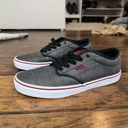 Vans Men's Atwood Textile Black/Chili Skate Shoes
