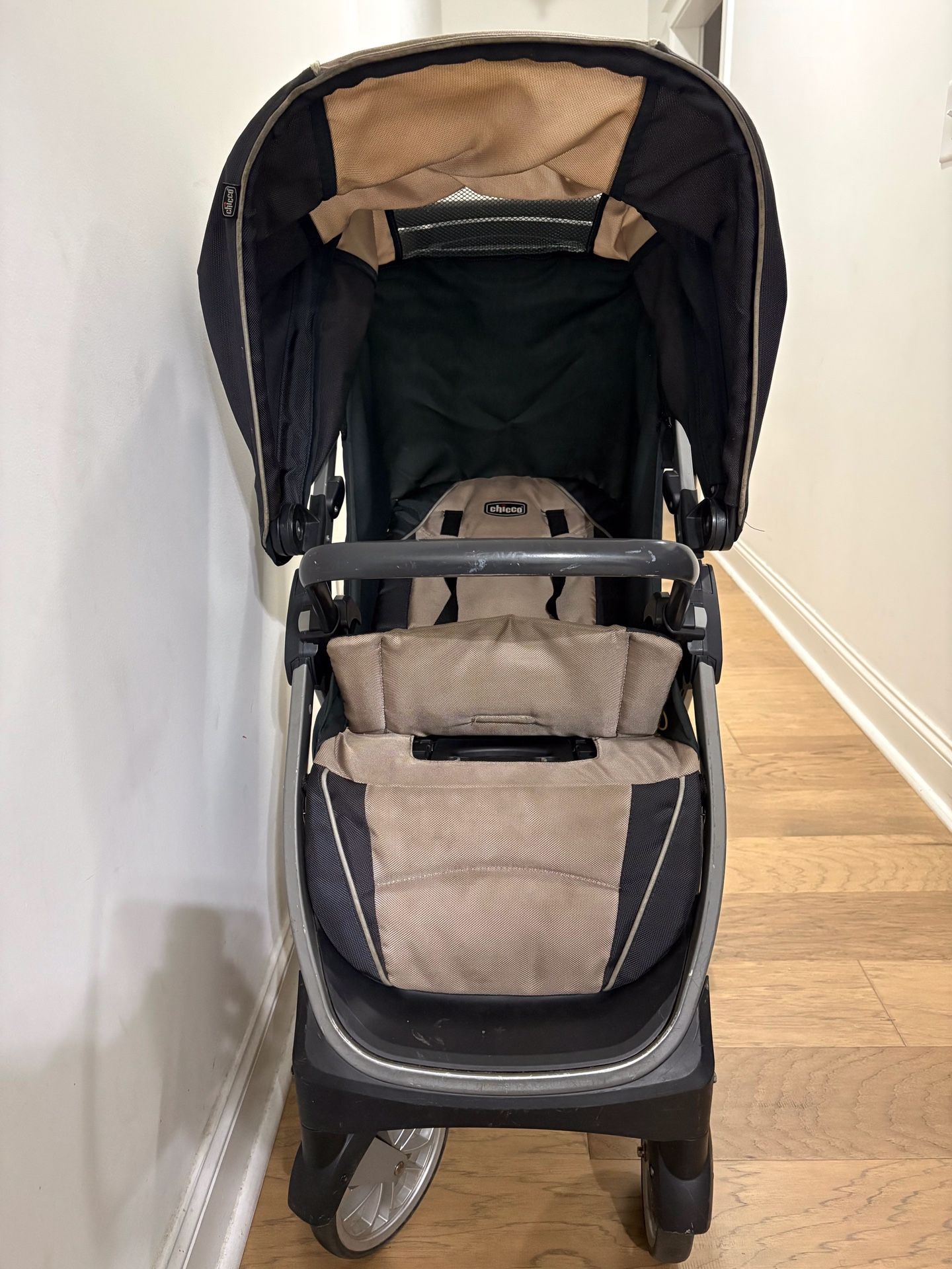 Chicco Bravo 3-in-1 Quick-Fold Stroller – Excellent Condition