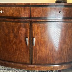 Timeless Mahogany Sideboard with Curved Front