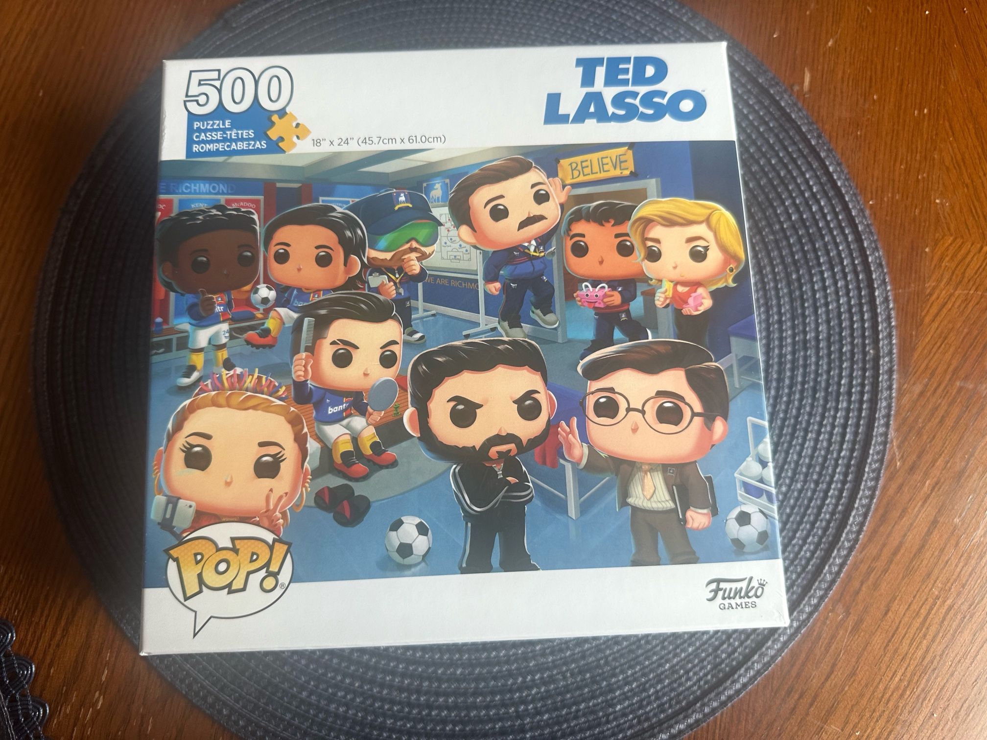 Funko Pop! Ted Lasso Jigsaw Puzzle Poster (500 pieces). New. Free shipping