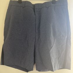School Apparel Inc. Men's Postal Shorts Size 40 Blue Polyester Uniform