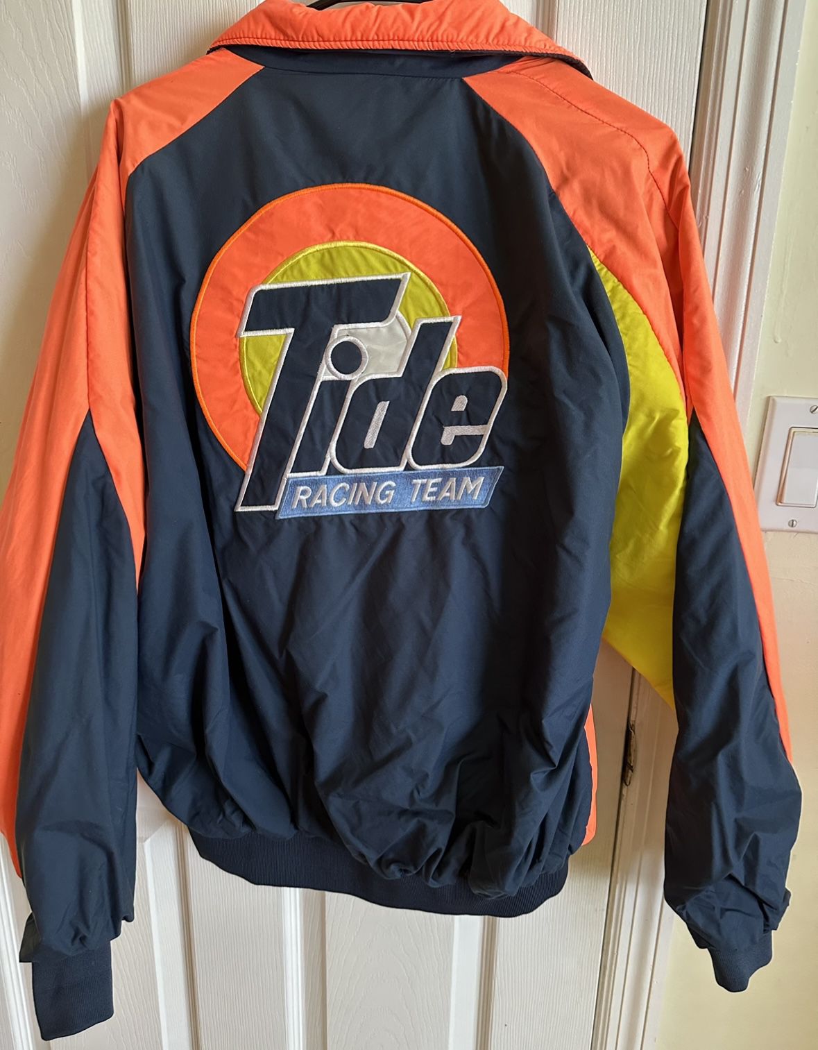 Vintage 90s Tide NASCAR Racing Jacket Reversible Ricky Rudd #10