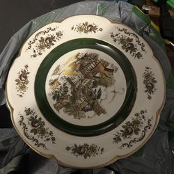 Two Vintage Ding Plates