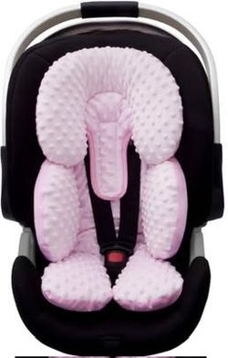 Pro Goleem Infant Car Seat Head Neck Body Support, Ultra-Soft Minky And Microfiber Newborn Car Seat
