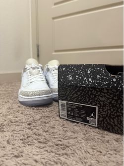 Brand New Jordan Spizike Low Size 10 White Cement Elephant Print