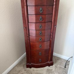 Wood Jewelry Armoire