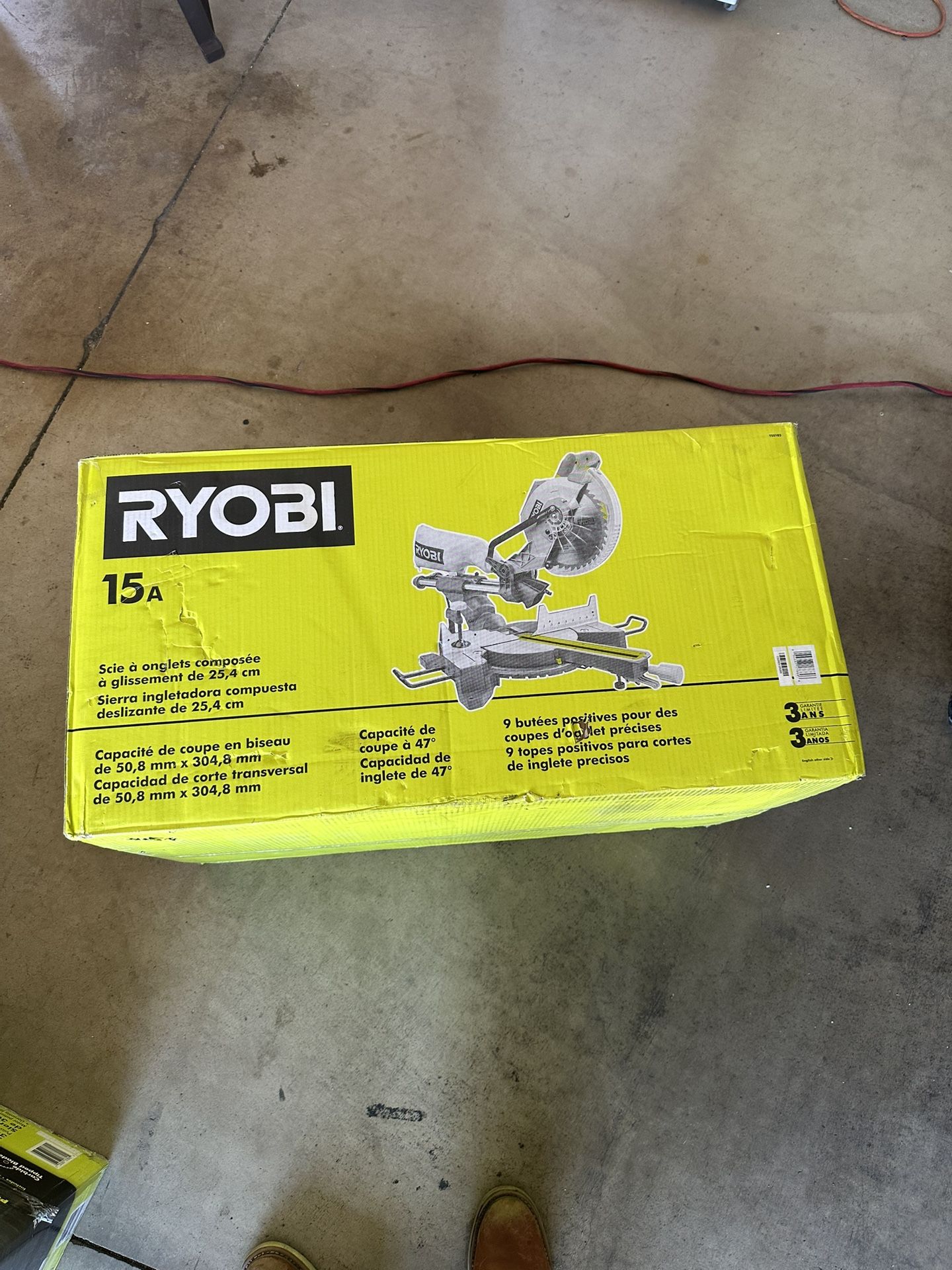 RYOBI 15 Amp 10 in. Corded Sliding Compound Miter Saw with LED Cutline Indicator
