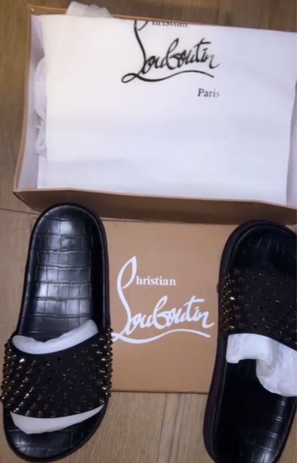 Red Bottom Slippers Brand New