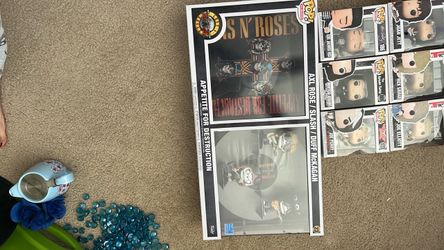 Rock and horror Funko pops and pins