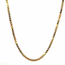 Men’s or Women’s 14k Yellow Gold 18” Inch 2.1mm Box Chain Link Necklace GP3114893