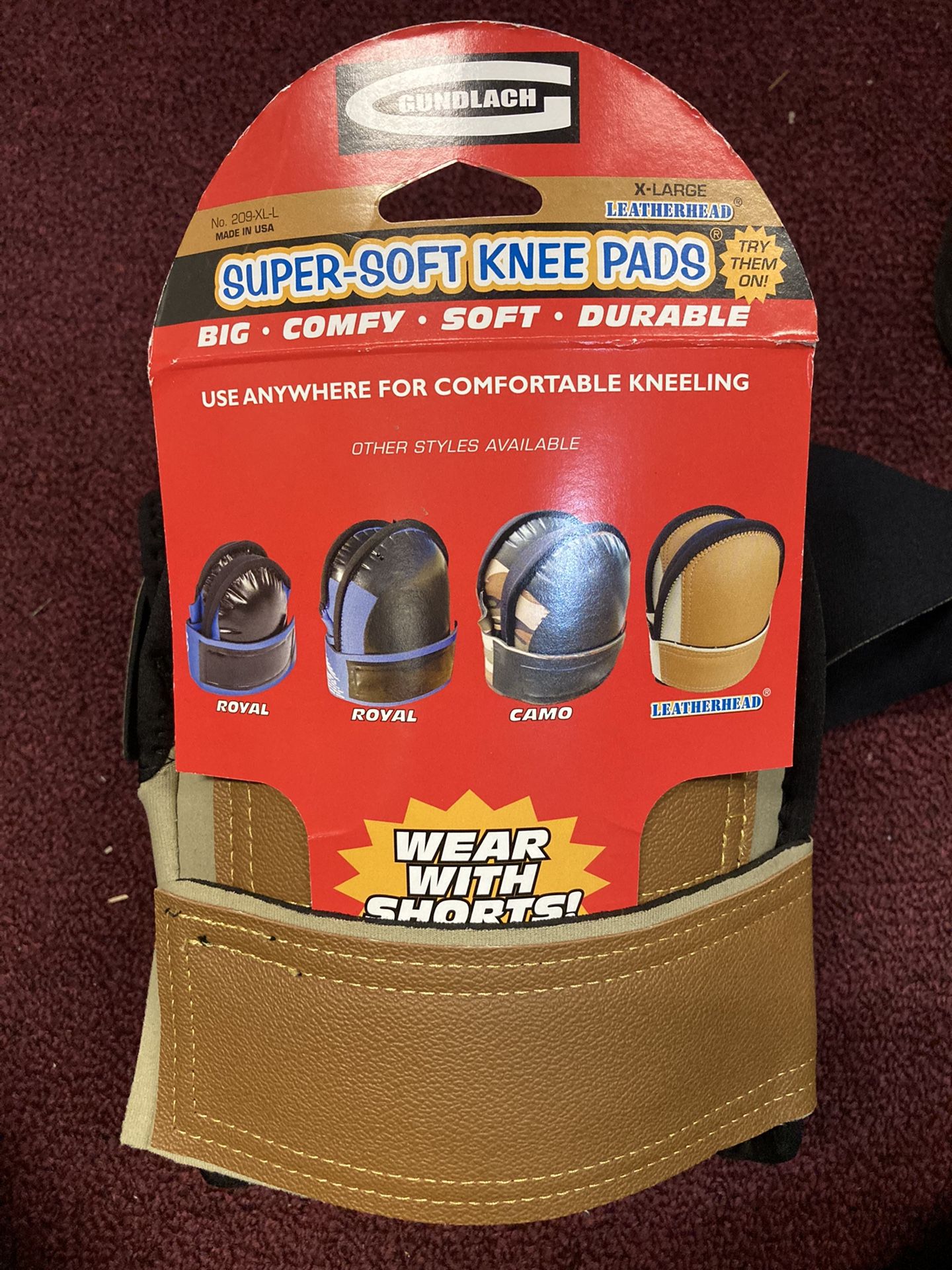 GUNDLACH LEATHERHEAD XL KNEE PADS