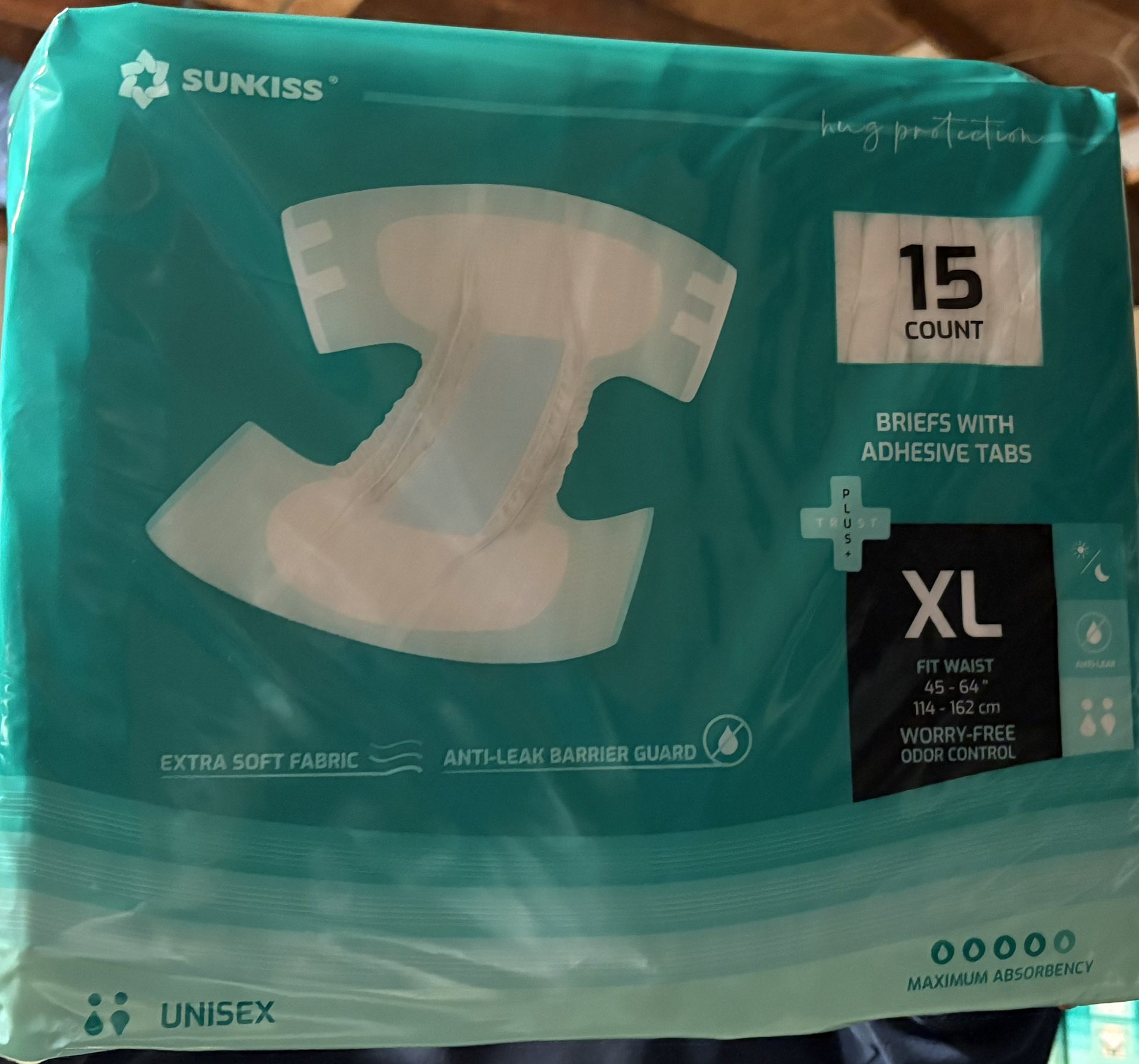 Briefs With Adhesive tabs (For adults)