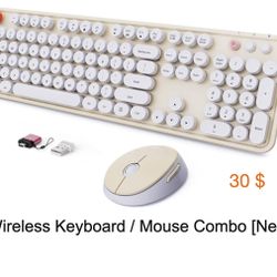 Wireless Keyboard and Mouse Combo