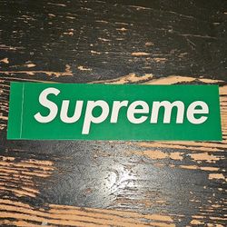 Supreme Green Box Logo Sticker FW24 