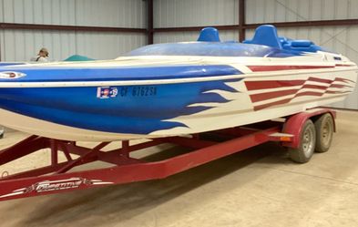 USA! Power speed boat