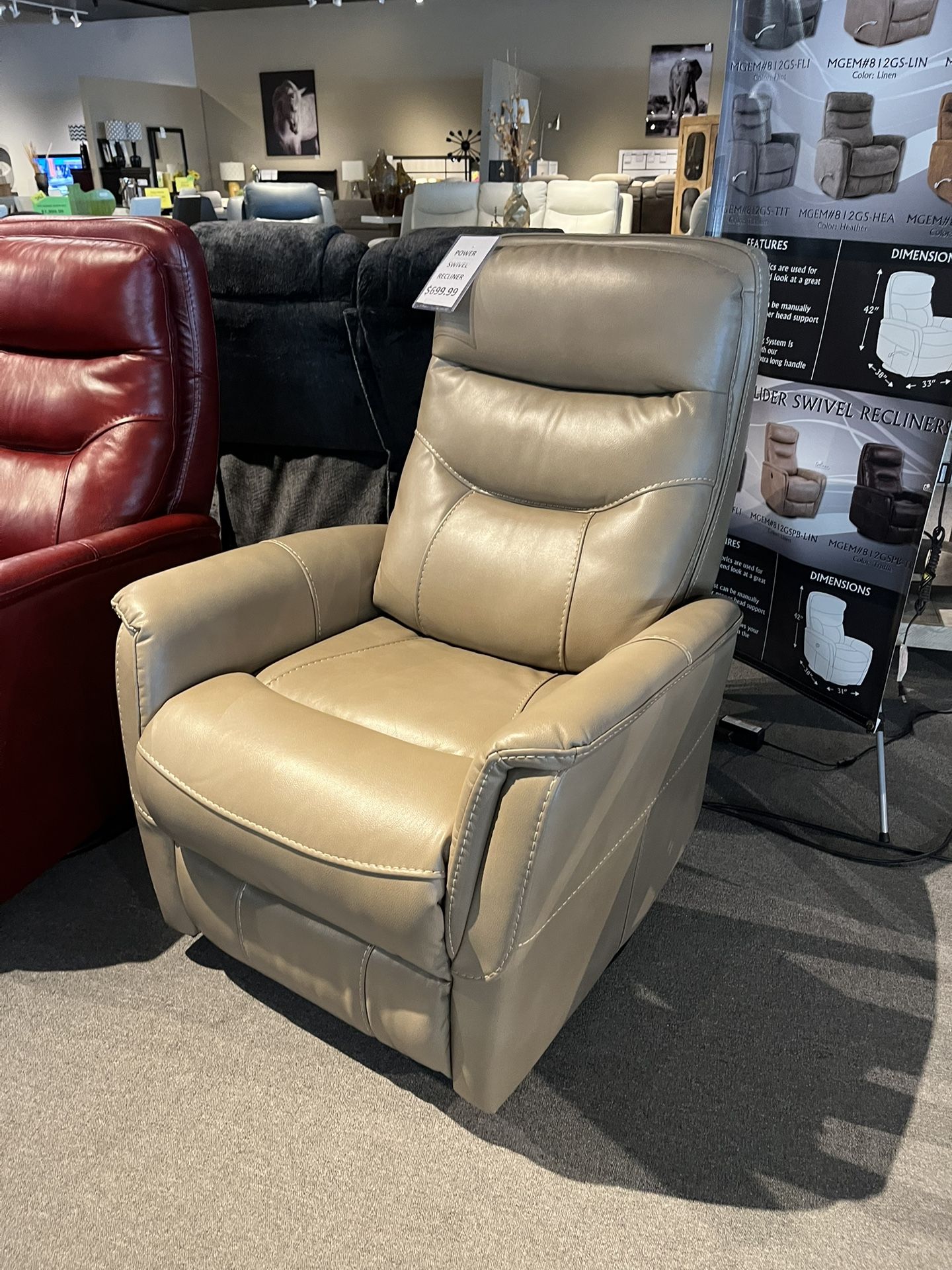 Power Swivel Reclining Chair