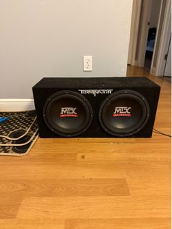 MTX subwoofer in box