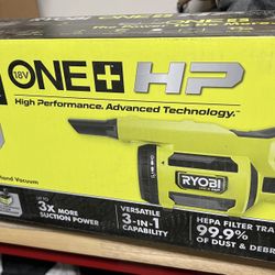 Ryobi ONE+ HP 18V Brushless Cordless Jobsite Hand Vacuum (Tool Only)