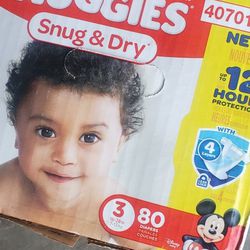 Huggies Diapers! Size 3 80 Count