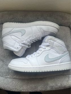 Air Jordan 1 Mid White Sneakers