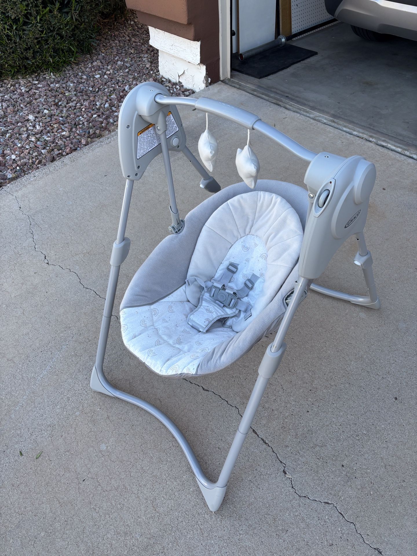 Baby swing. Batteries included