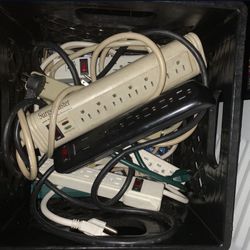 Milk box full of surge arrest outlets 