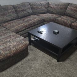 Ashley Western Style Solid Wood Sectional Couch 