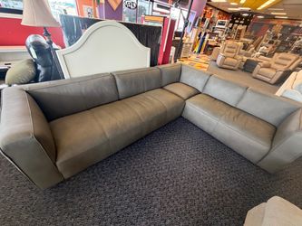 Abbyson leather sectional