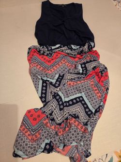 Short Sleeve Maxi Dress  - Size Medium