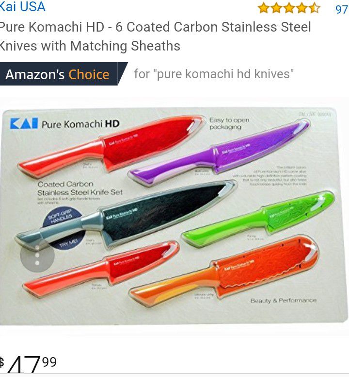 Pure Komachi 5pc knife set for Sale in Phoenix, AZ - OfferUp