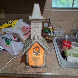 Vintage Christmas light house
