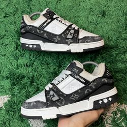 Louis Vuitton LV Trainer Black White 1:1