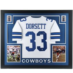 Tony Dorsett Autographed Jersey Custom Framed 