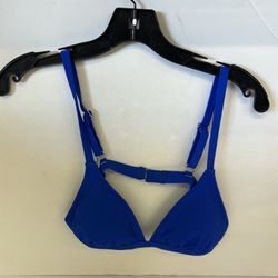 Juniors Ribbed Triangle Bikini Top 