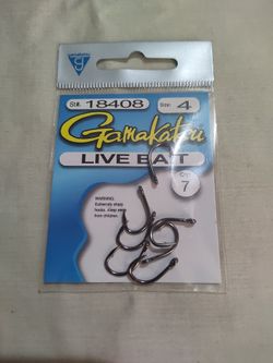 7 Packs Of Gamakatsu Fishing Hooks Assorted Sizes New 20 Dollars for Sale  in Moreno Valley, CA - OfferUp