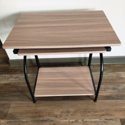 OneSpace Stanton Computer Desk, Office Desk with Keyboard Tray and Shelves, Maple