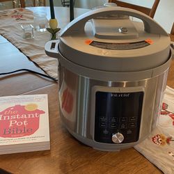 8-quart Instant Pot and Instant Pot Bible cookbook