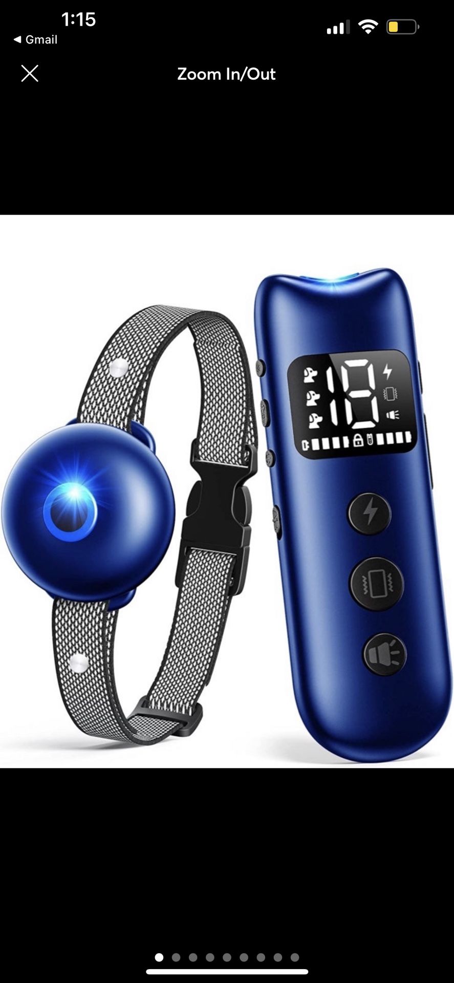 Dog Shock Collar with Remote, LUOYMBE Dog Training Collar with 3 Safe Training Modes, 2000Ft Long Range, Security Lock and Waterproof for Large Medium