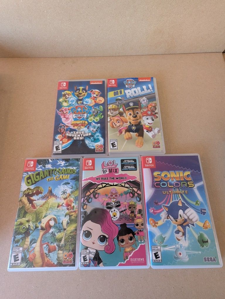 Nintendo Switch Game Bundle – 5 Games