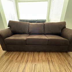 Sofa Couch with Pullout Bed (Bed Frame Bent)